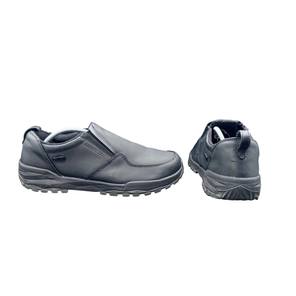 Merrell Ice Select Black Leather Slip On Shoes Womens 9.5 Waterproof